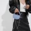 IELGY women's simple denim bag, retro shoulder niche fashion hand-held underarm bag