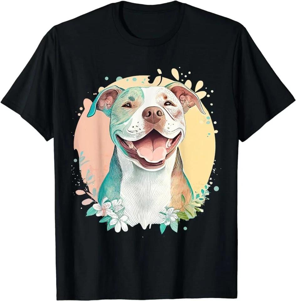 NEW LIMITED Pit Bull Mom Dog Lover Colorful Artistic Pitbull Owner S-5XL Unisex T-Shirt S