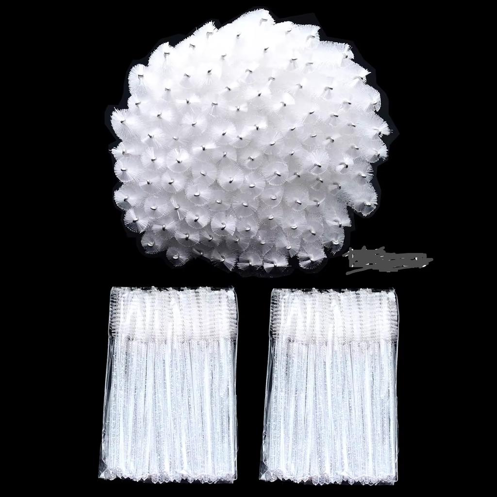 100Pcs Lash Eyebrow Brush Extension Brushes Mascara Applicator Wand Disposable Micro Eyelash Comb Brush SpoolersMakeup Kit lash