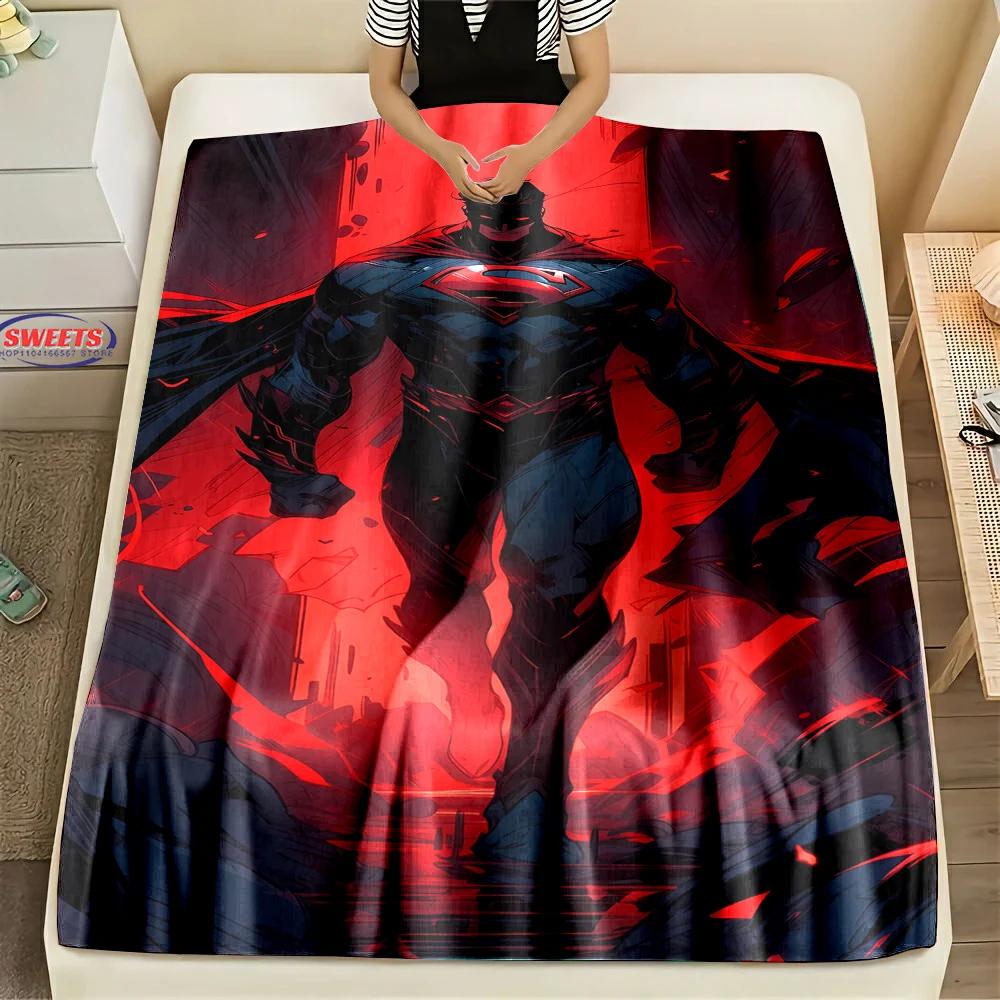 Comfortable and Soft Superman Blanket, Add Beauty To The Home, All Seasons, Home Office Can Be Used, Nap Camping Flannel Blanket