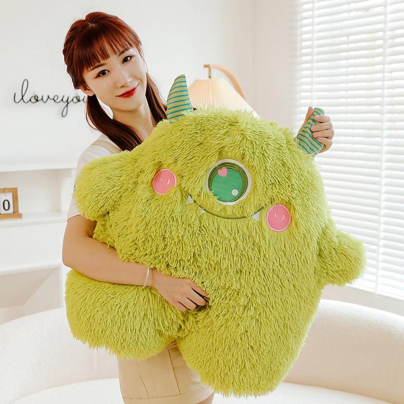 Cartoon Big-Eyed Monster Plush Doll: Children's Pillow Toy Gift