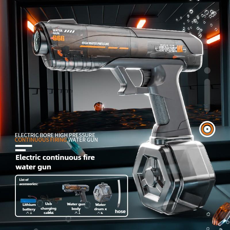 UZI Simulierende Flamme Elektrische Wasserpistole Hochdruck Automatische Wasserpistole für Kinder Sommer Outdoor Pool Wasserschlacht Spielzeug Geschenke