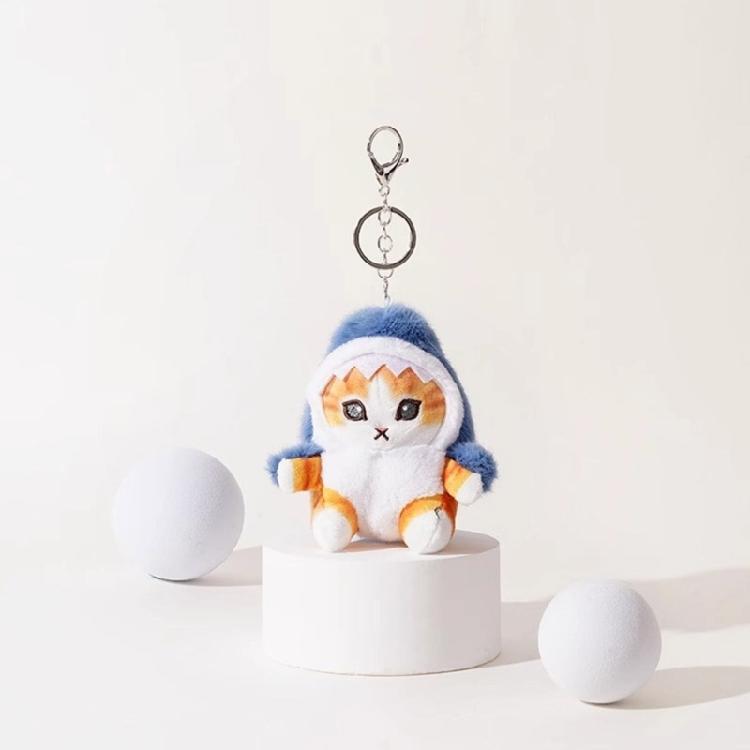 Cartoon Plush Cat Keychain Cute Pendant Keyring Hanging Ornament Keys Holder