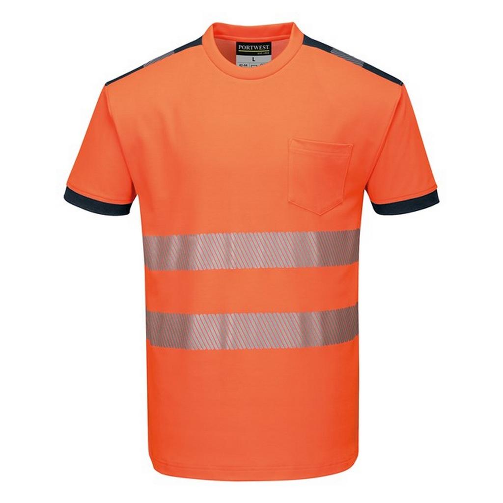 Portwest Mens PW3 Hi-Vis T-Shirt