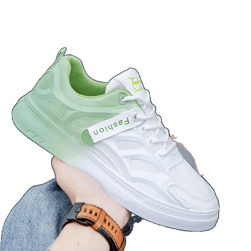 Summer Breathable Mesh Casual Board Shoes Light Sports Soft Sole Height Gradual Change Color Small White Tide Shoes