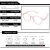New Fashion Ultralight TR90 Round Glasses for Women Soft Comfortable Retro Anti Blue Light Protection
