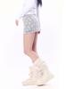 Setup Exe Star Double Button Skirt Pants / Gray