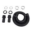 Rain Barrel Hose Connector Kit 39.4 Inch Plastic Rain Barrel Diverter Linking Kit for Rainwater