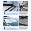 Car Windshield Sun Shade with Reflective Foil Foldable Heat-Resistant Sunshade UV Protection Car Shade for Most Cars SUVs