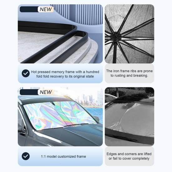 Car Windshield Sun Shade with Reflective Foil Foldable Heat-Resistant Sunshade UV Protection Car Shade for Most Cars SUVs