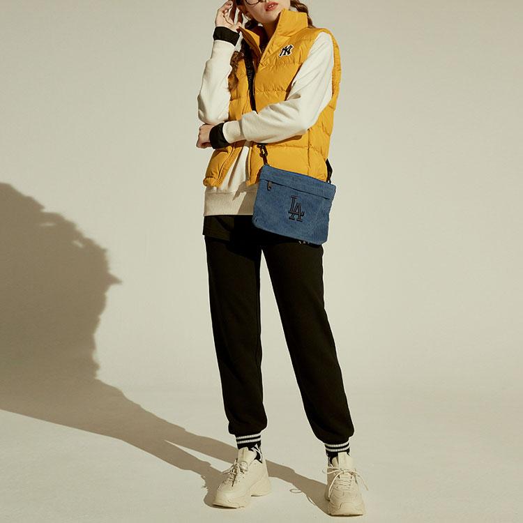 New MLB Knitted Sweatpants Unisex Black 31TP07061-50L