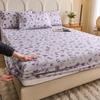 Cooling Summer Fitted Sheet: Thickened, Non-slip, Skin-friendly, Fully Enclosed, Washable Mat