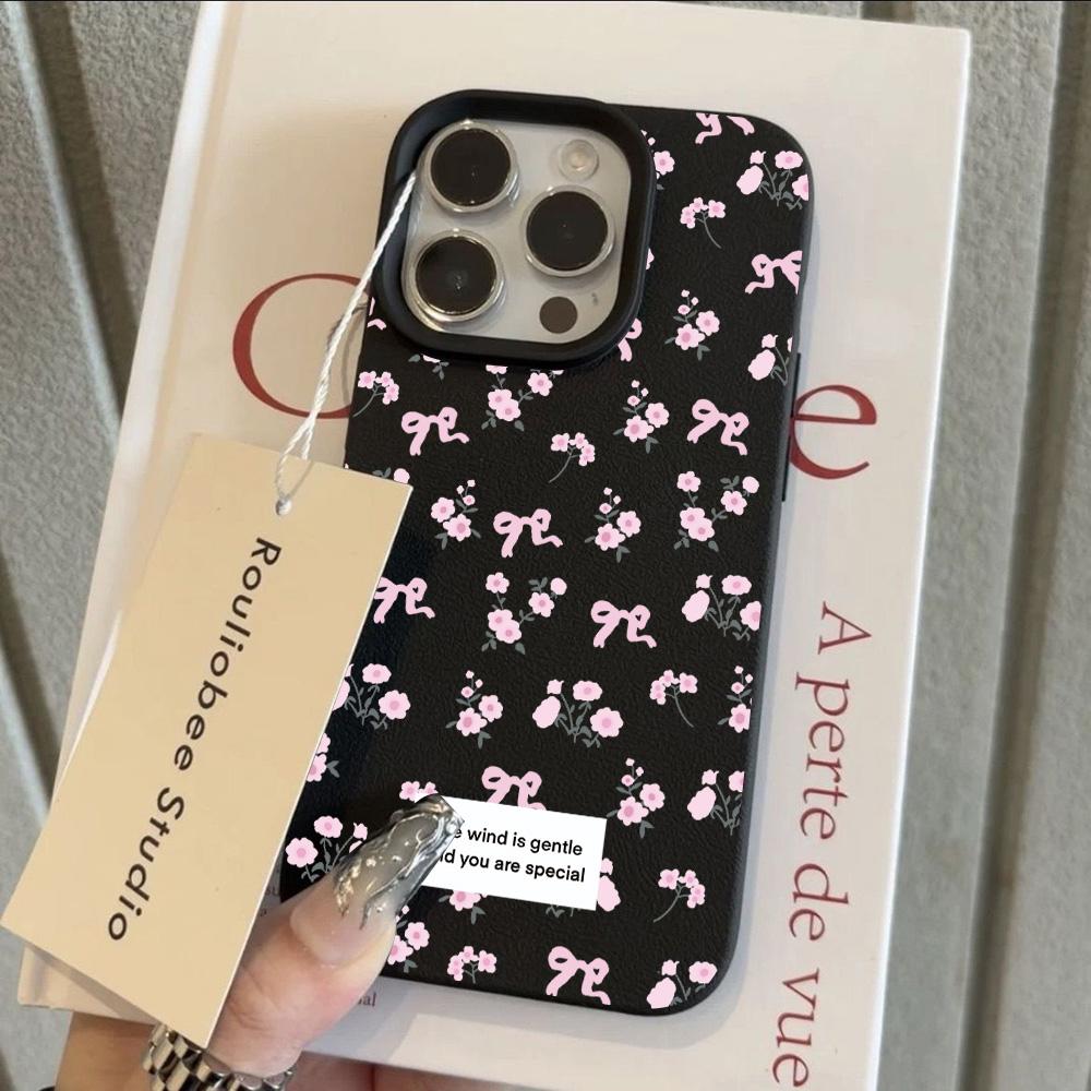 HOT Luxury Small Floral Flower Lichee leather pattern Phone Case For Redmi A5 A3 A1 14C 13 12 12C 10 9 9A 9T 9C 8  K60 Ultra