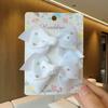 2Pcs/lot Baby Solid Hair Bows Hair Clips Ribbon bow Hairpin for Girl Cheer Bowknot Barrettes Children Headwear Hair Accessories