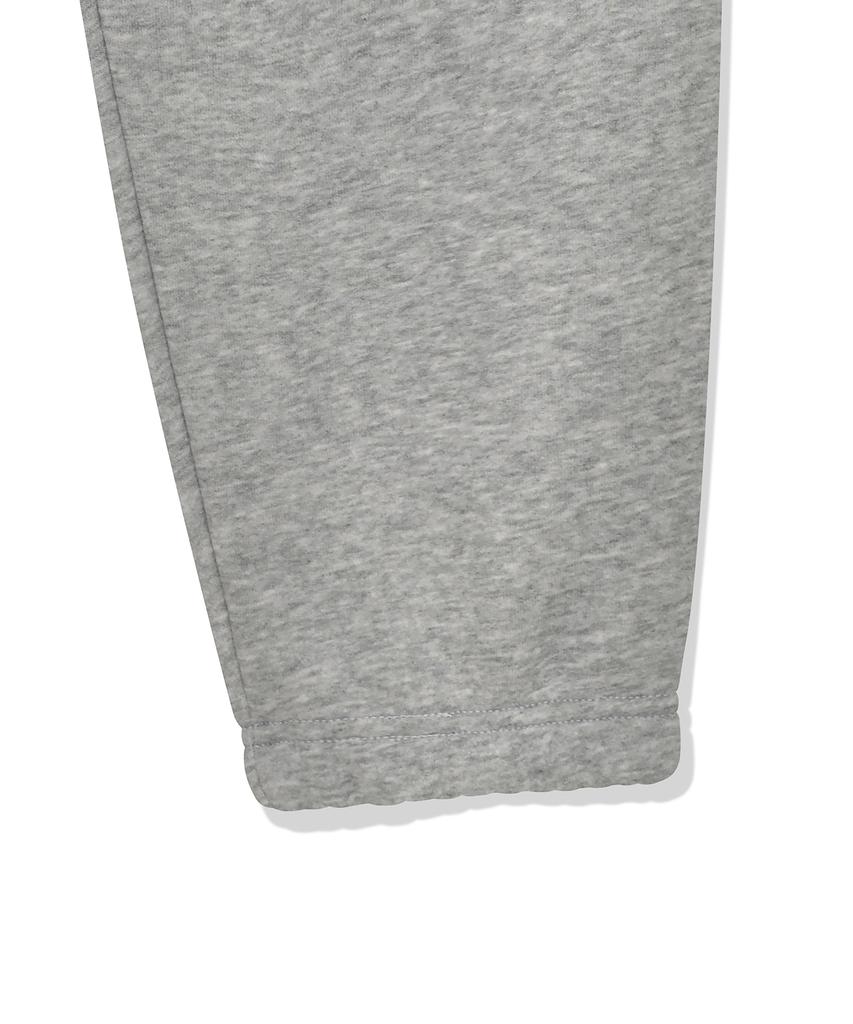 DOLPHIN WAVE APPAREL Dolphin Chain Embroidery Fleece-Lined Jogger Pants Melange Grey