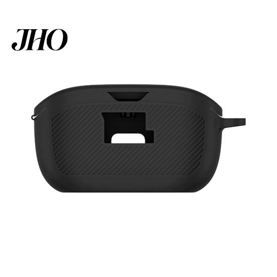 Keményhéjú Védőtok Szilikon a JBL Vibe Buds-hoz Leejtésgátló Strapabíró Ütésálló Porálló Töltőnyílás Kialakítás Hordozható Tárolótáska Ütésálló fekete