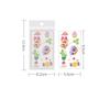 Cartoon Waterproof Children's Set Arm Watch INS Tattoo Sticker Little Fresh 10Pcs Set Sticker Toy Cute Face  Handmade