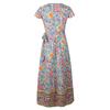 Women Wrap Summer Boho Floral Paisley Maxi Print Dress For Effortless Style