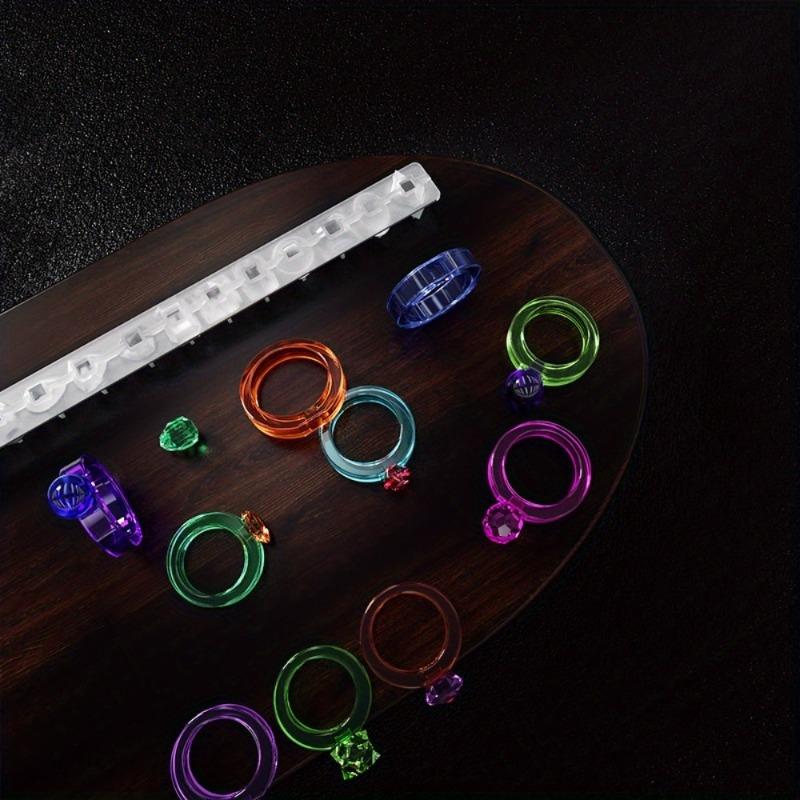 Silicone Ring Pendant Mold Necklace Epoxy Molds Rings Jewelry Resin Casting Mold Jewelry Craft Handmade DIY Tool Gift