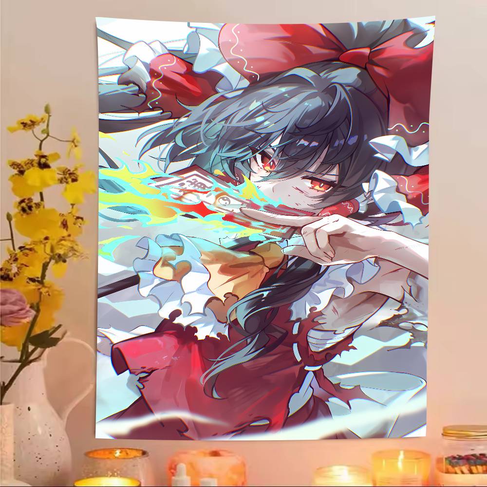 XXL Fashion Hot Popular Touhou Project Tapestry Anime Surrounding Bedroom Study Home TapestryRoom Dormitory Game Room Decoration