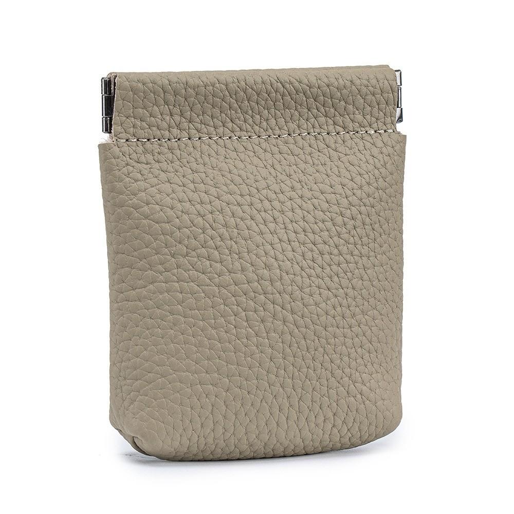 Portable Self-closing Mini Coin Purse Leather Solid Color Small Wallet Wallet Bag Men