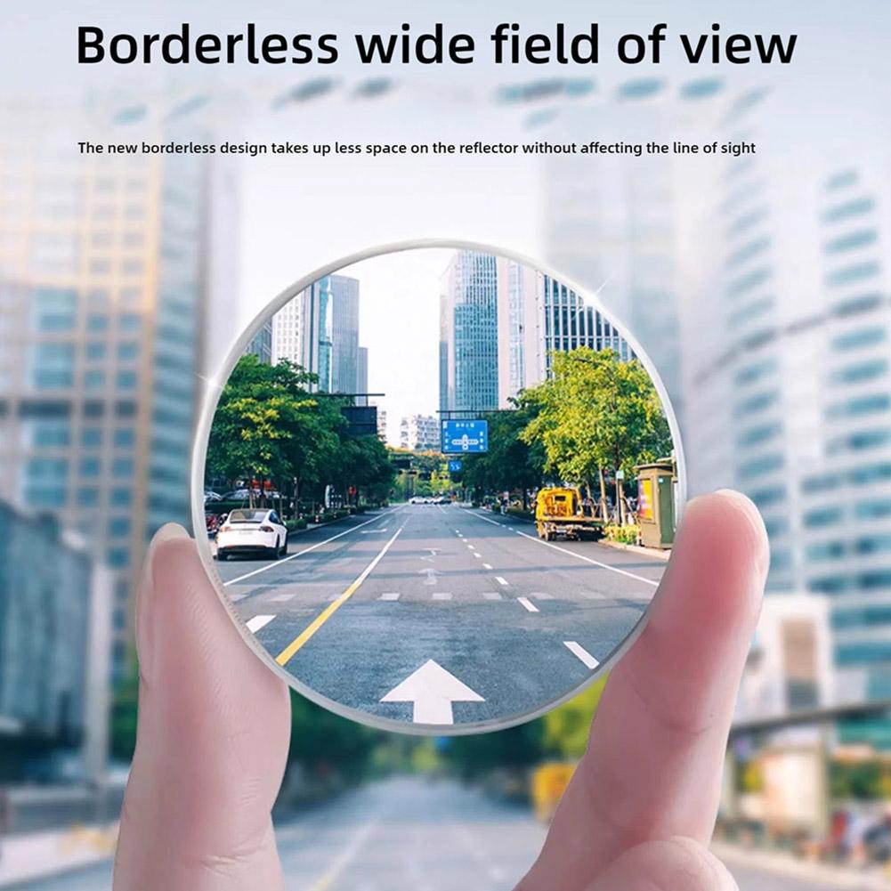  2pcs Car Rear View Mirror Full Vision 360 Degree Waterproof Rearview Wide Auto Blind Par G1B1