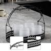 Bottle Rack Accessories Luxury Home for 6 Cups Gift Space Saving Kitchen Countertop Iron Office