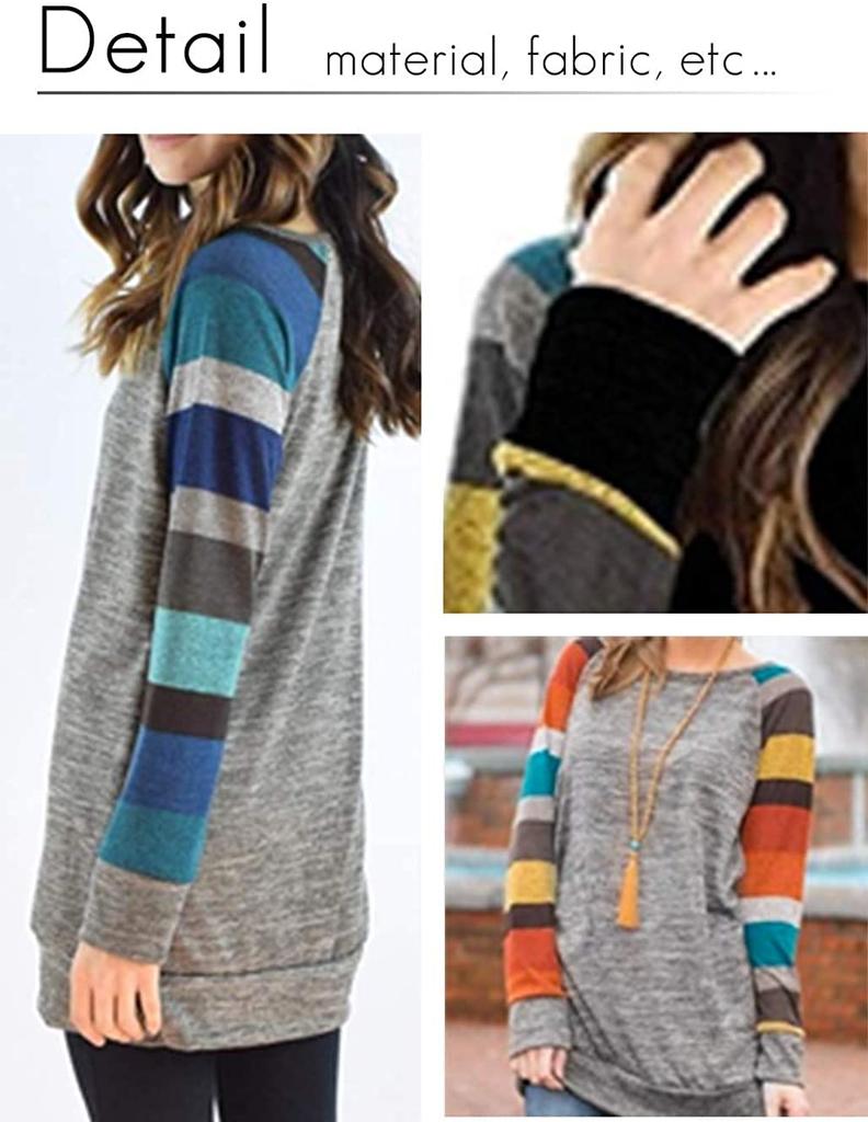 Neiman by Long Sleeve Striped Size and Perfect for All and Perfect for and Casual Elegant Tunic Dress for and Dress, M, Stylish, Cute, Beautiful.