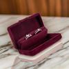 Velvet Ring Box For Jewelry Display And Storage Soft Interior Crafted Jewelry Rings Box With Multiple Compartments