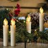 LED Flickering Flames Candles with Timer Remote, Christmas Tree Candle, Battery Operated, New Year Decoration, Home decor Candle