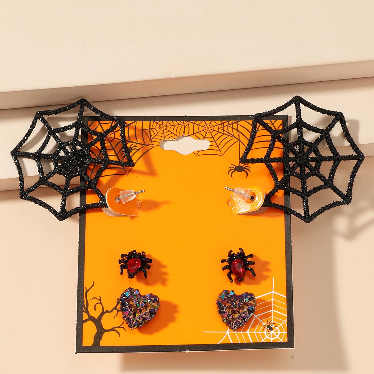 

Womens Halloween Earrings: Funny Little Devil, Bat, Spider, and Pumpkin Designs