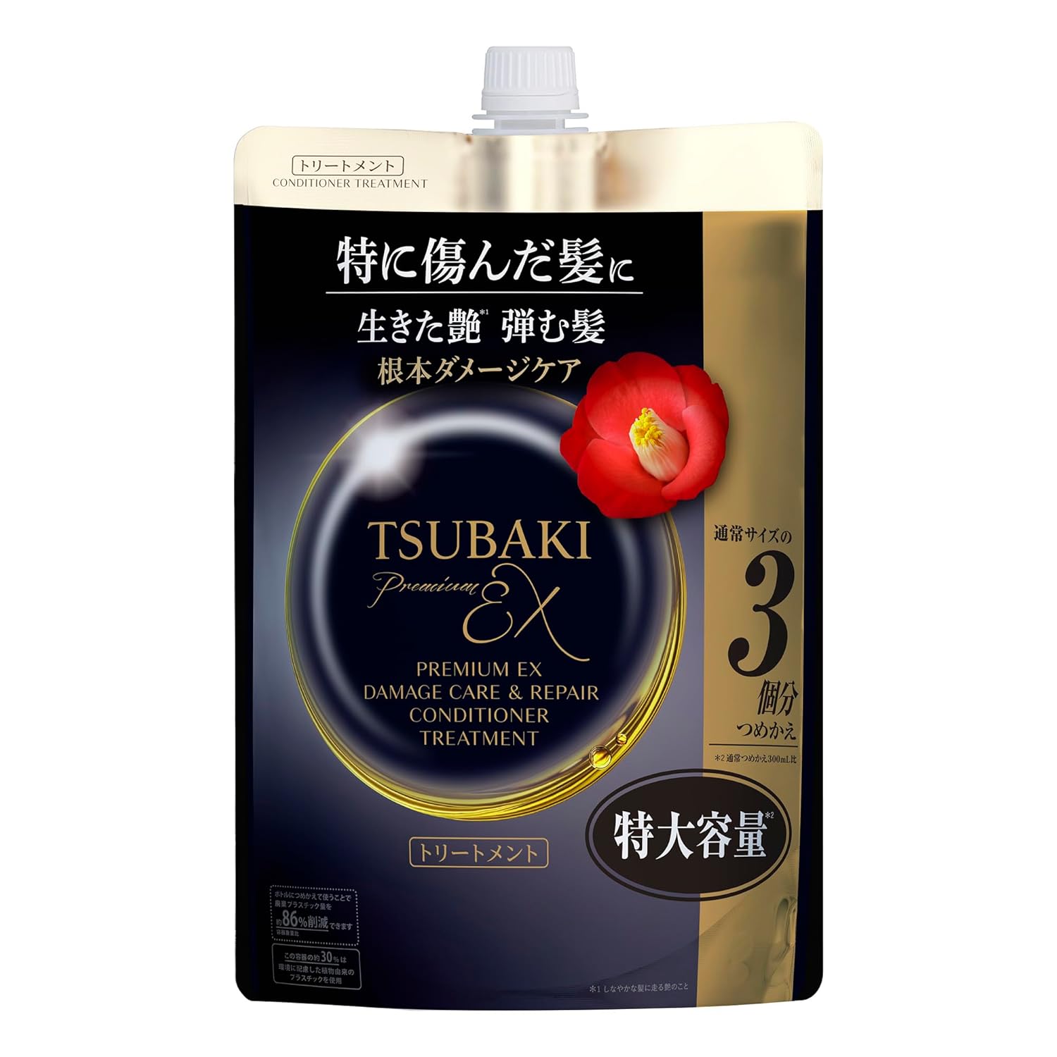 Tsubaki Treatment Refill 900ml Premium EX Damage Care Repair Oil Force Smoothness Perm Color Conditioner