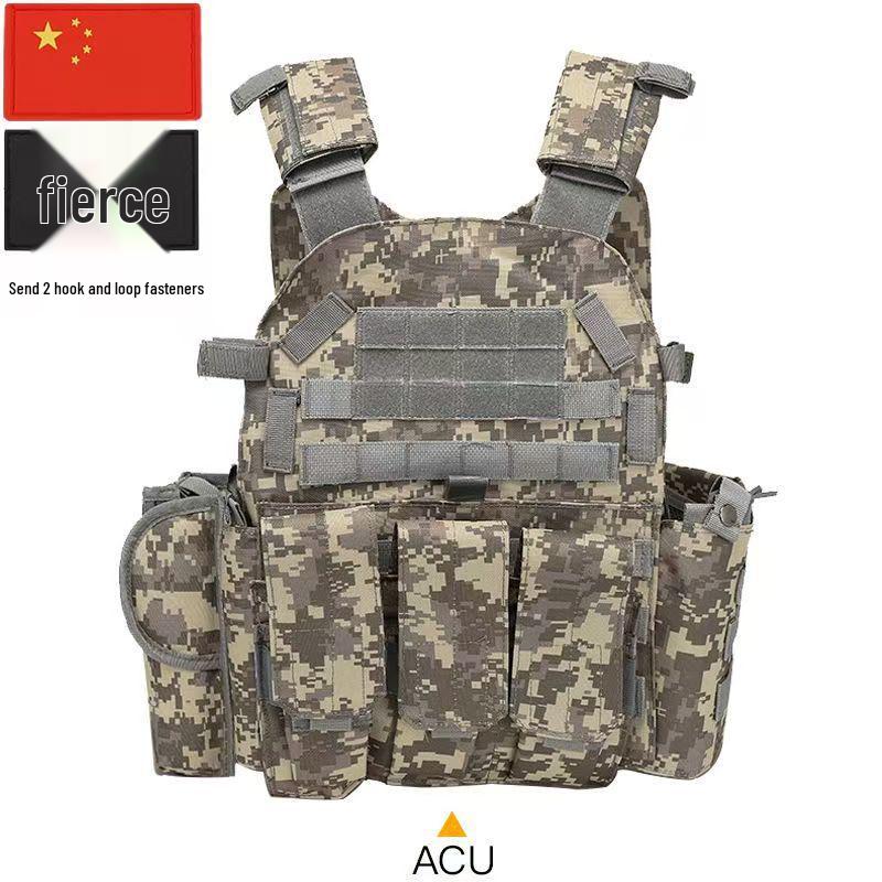 Children's Tactical Camouflage Bulletproof Vest Level III Armor for Outdoor Summer Camp