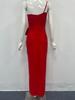Elegant Strapless Diamond-Embellished Slim-Fit Bandage Evening Dress