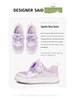 Snuffy 2026 Spring Girls' Crystal Princess Low-Top Sports Shoes - Soft Sole, Non-Slip