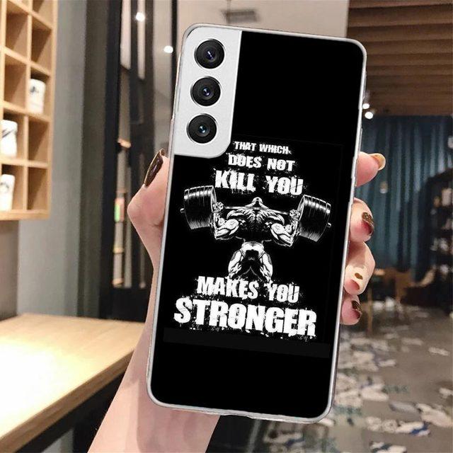 Bodybuilding Gym Fitness měkké pouzdro na telefon Samsung Galaxy M12 M21 M30s M31 M32 Note 20 Ultra 10 Lite 9 8 J4 J6 Plus +M51 M52