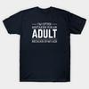 Asian Size Men Black Print T-shirt Funny Quotes No-Cut Print Cotton Tshirt