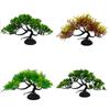 13cm Plastics Plant for Aquarium Artificial Tree Underwater Aquatic Grass with Pedestals for Fish Tanks Decorations