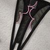 Petal exy lingerie sets ultra-thin two-piece set open crotch women's sex set
