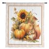 Autumn Pumpkin Squirrel Sunflower Sheer Curtains For Living Room Bedroom Tulle Curtain For Kitchen Voile Curtain Blind Panels