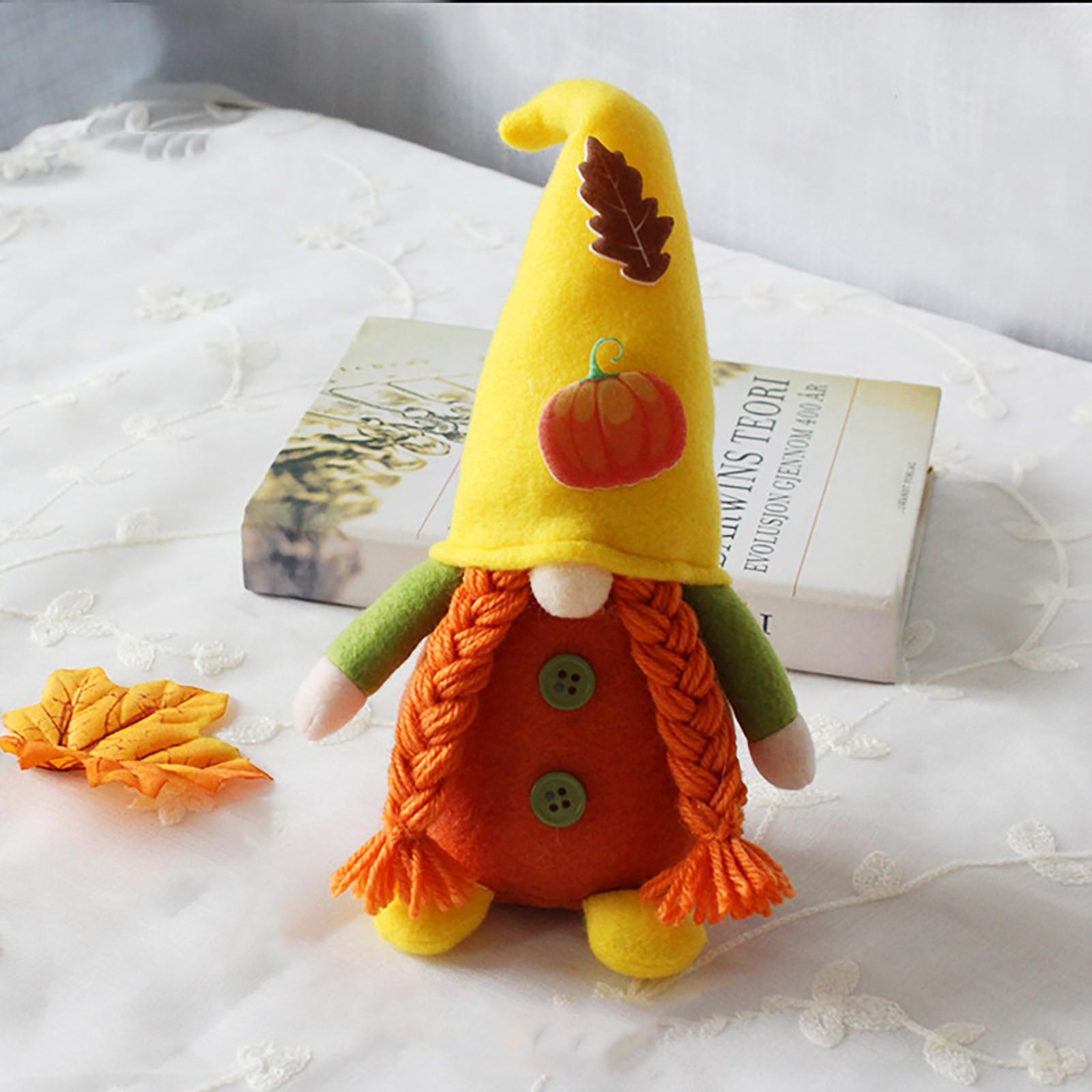 

Оранжевый орнамент безликой куклы Рудольфа на День Благодарения One Size