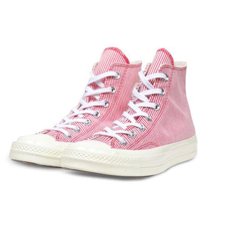 Converse Chuck Taylor All Star High Top Canvas Sneakers Unisex Sneakers Red White 161375C