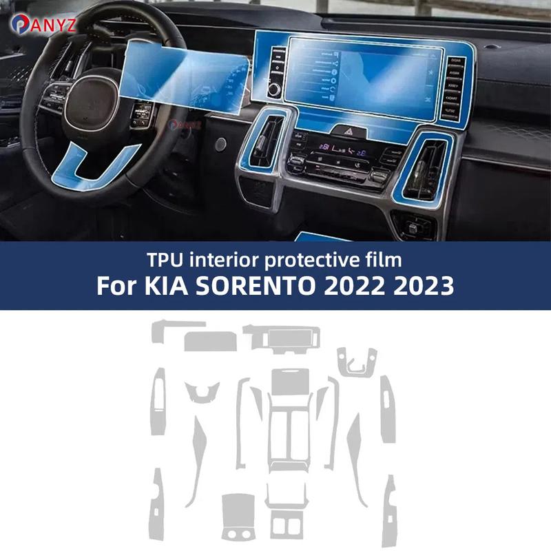 Pour Kia Sorento Anti-rayures Intérieur de Voiture Navigation Console Centrale Tableau de Bord Film Protecteur TPU Accessoires