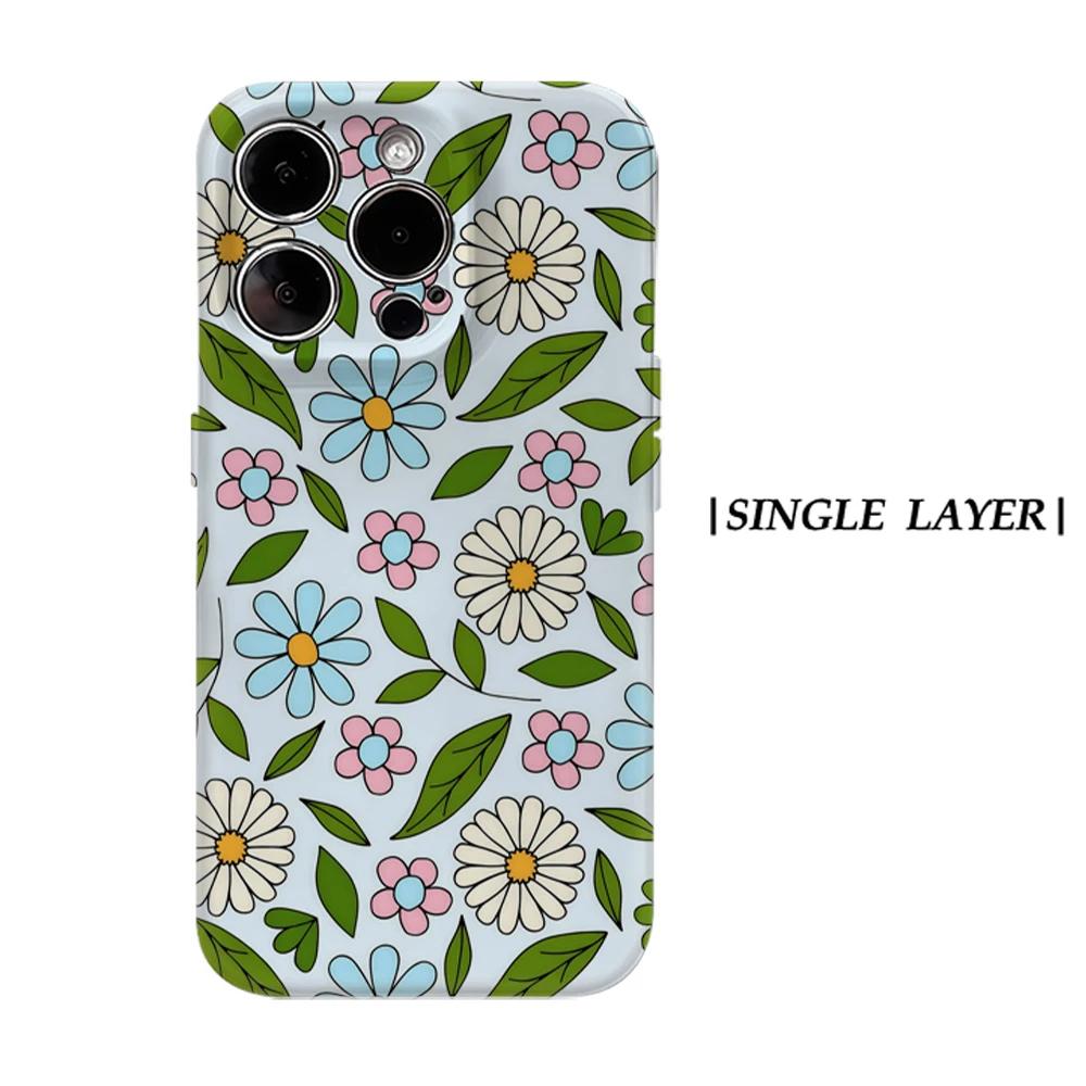 

Pastel Daisies Phone Case for IPhone 17 16 15 14 13 Pro Max Plus for Magnetic Single Double-layer Tough Case IPHONE15PLUS