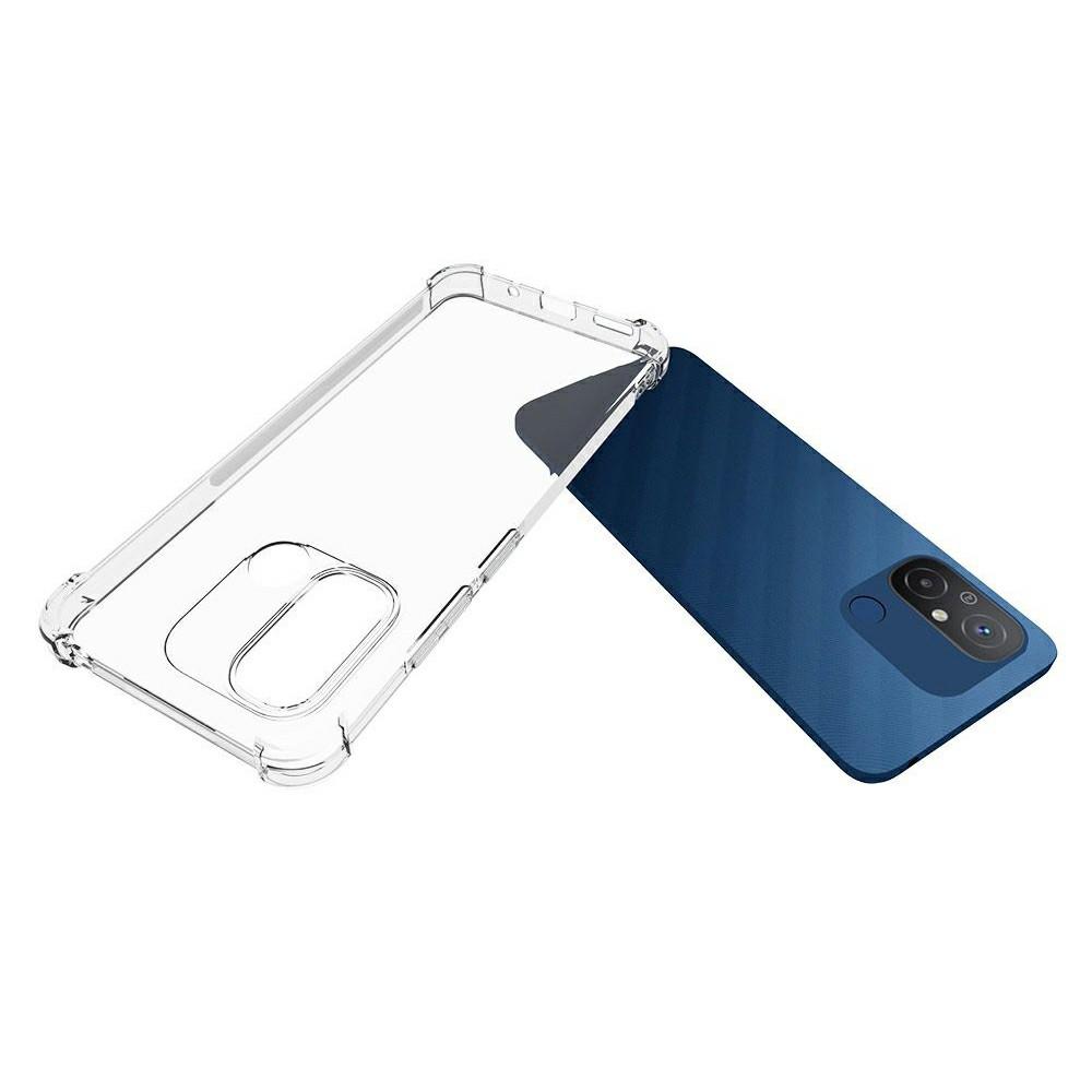 For Xiaomi Redmi 12C 4G Crystal Clear Cover Raised Reinforced Corner Soft TPU Anti-Slip Phone Case