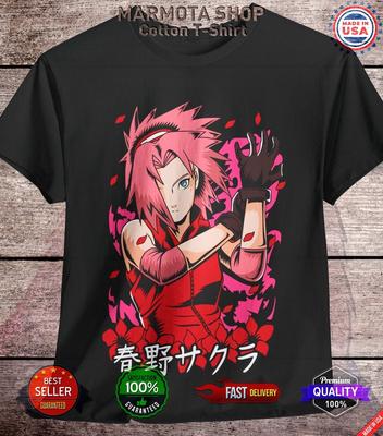 Camiseta Sakura Haruno Naruto Shippuden Kakashi Anime Unisex Todas las Tallas