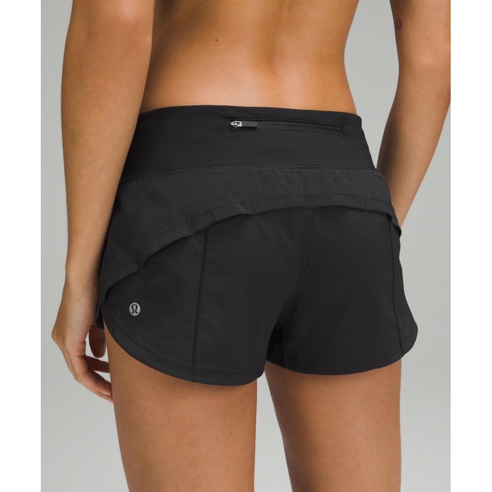 Lululemon Speed Up Low Rise Lined Short 2.5  Black