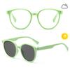 Smart photosensitive color-changing children's silicone glasses, dual-purpose dual-purpose glasses for boys and girls, high-definition blue light prot