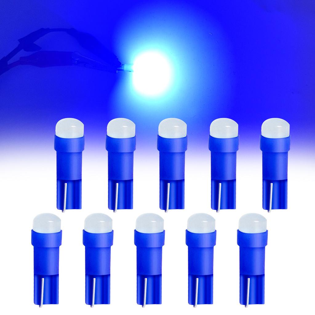 10PCS T5 LED Lights W1.2W W3W LED Car Interior Light Auto Side For Car Turn Signal Dome Door Reading Backup Clearance Lights Back Up Lights 1