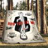 1pc Now You See Me Outdoor Flannel Blanket, Cozy & Warm Soft Te Playful Design, Napping Camping,